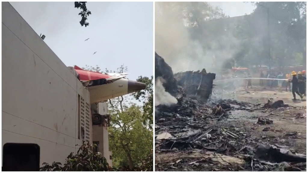 लंदन जा रहे एयर इंडिया के एक विमान के दुर्घटनाग्रस्त होने से 240 से अधिक लोग मारे गए।